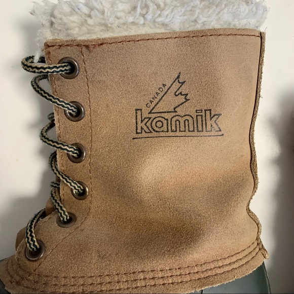 Kamik Men Kamik winters boots made in Canada size 7 brown and green